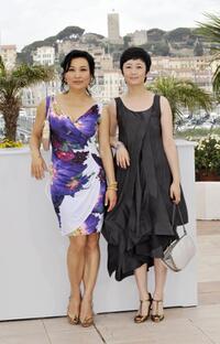 Joan Chen and Zhao Tao at the photocall of "24 City" during the 61st Cannes International Film Festival.