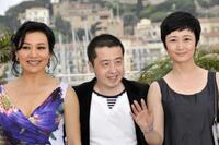 Joan Chen, Jia Zhang Ke and Zhao Tao at the photocall of "24 City" during the 61st Cannes International Film Festival.