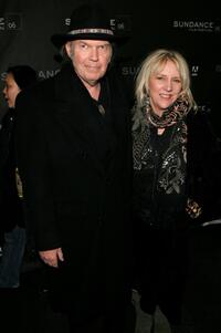 Neil Young and Pegi Young at the premiere of "Neil Young: Heart of Gold" during the Sundance Film Festival.