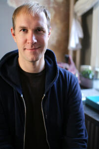 Director Craig Zobel on the set of "Compliance."