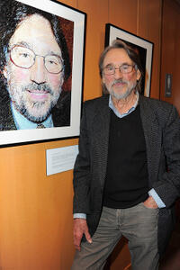 Vilmos Zsigmond at the Academy of Motion Picture Arts and Sciences' Winter Exhibition opening reception in California.
