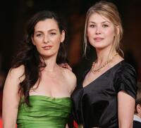 Ayelet Zurer and Rosamund Pike at the premiere of "Fugitive Pieces" during the 2nd Rome Film Festival.