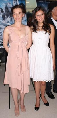 Ayelet Zurer and Nina Dobrev at the premiere of "Fugitive Pieces."
