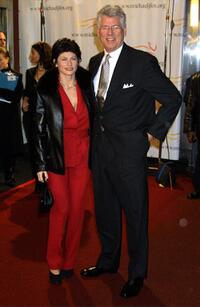 Barry Bostwick and his wife at a benefit evening for the Michael J. Fox Foundation for Parkinson's Research.