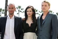Joseph Fiennes, Eva Green and Jamie Campbell Bower at the premiere of "Camelot" during the MIPTV.