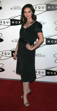 Laura Breckenridge at the grand opening of Equinox Fitness Club.