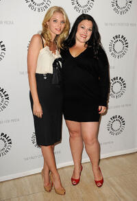 April Bowlby and Brooke Elliott at the "Drop Dead Diva: Season One Finale" in California.