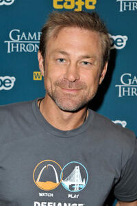 Grant Bowler at the WIRED Cafe at Comic-Con in California.