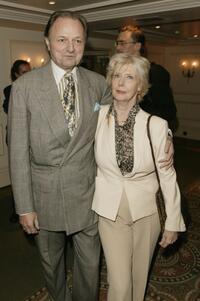 Peter Bowles and Guest at the Evening Standard Theatre Awards.