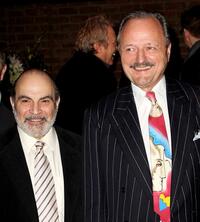 David Suchet and Peter Bowles at the world premiere of "The Bank Job."
