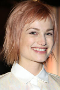 Alison Sudol at the ICB fashion show in New York City.