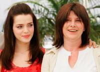 Catherine Breillat and Roxane Mesquida at the photocall to promote "Une Vieille Maitresse" at the Palais des Festivals during the 60th International Cannes Film Festival.