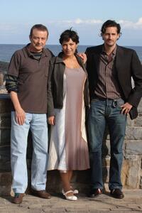 Juan Diego, Cristina Plazas and Juan Diego Botto at the photocall of "Vete de Mi" during the 54th San Sebastian Film Festival.