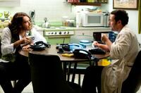 Russell Brand and Adam Sandler in "Bedtime Stories."