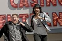 Jonah Hill as Aaron and Russell Brand as Aldous in "Get Him to the Greek."