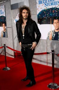 Russell Brand at the premiere of "Bedtime Stories."