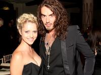 Teresa Palmer and Russell Brand at the Black Ball UK in aid of "Keep A Child Alive" HIV/AIDS charity.