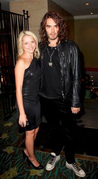 Teresa Palmer and Russell Brand at the O2 Silver Clef Awards Luncheon 2008.