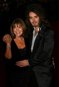 Russell Brand and Guest at the premiere of "St.Trinian's."