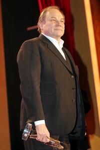 Klaus Maria Brandauer at the Deutsches theatre receiving the World award at the Diva Awards.