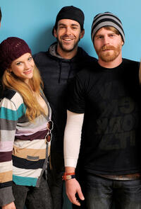 Rebekah Brandes, Vincent Grashaw and writer/director Evan Glodell at the portrait session of "Bellflower" during the 2011 Sundance Film Festival.
