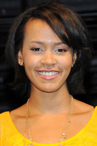 Corbin Reid at the "Rent" Off-Broadway cast photocall in New York City.