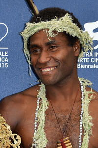 Mungau Dain at a photocall for "Tanna" during the 72nd Venice Film Festival.