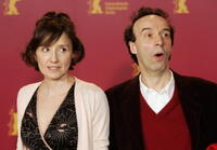 Nicoletta Braschi and Roberto Benigni at the photocall of "The Tiger And The Snow" during the 56th Berlin International Film Festival.