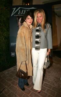 Lara Flynn Boyle and Lara Shriftman at the V-Life Oscar Party.