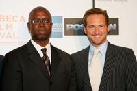Andre Braugher and Josh Lucas at the Tribeca Performing Arts, attend the premiere of "Poseidon".