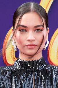 Shanina Shaik at the premiere of "Aladdin" in Los Angeles.