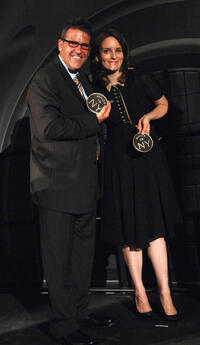 Kevin Breslin and Tina Fey at the Made In NY Awards in New York City.