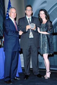 New York City Mayor Michael Bloomberg, Kevin Breslin and Katherine Oliver at the Made In NY Awards in New York City.