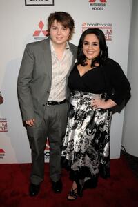 Spencer Breslin and Nikki Blonsky at the premiere of "Harold."