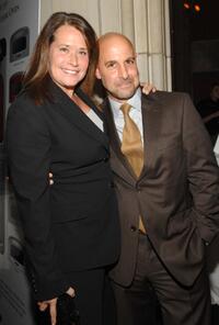 Lorraine Bracco and Stanley Tucci at the Annual Holiday Auction and Dinner.