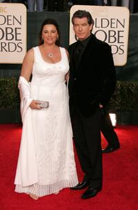 Pierce Brosnan and wife Keely Shaye Smith at the 63rd Annual Golden Globe Awards.