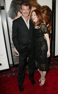 Pierce Brosnan and Julianne Moore at the New York premiere of "Laws Of Attraction".
