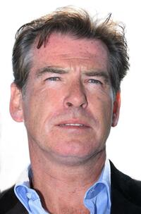 Pierce Brosnan at the press conference for Terminate The Terminal at the Malibu Pier.