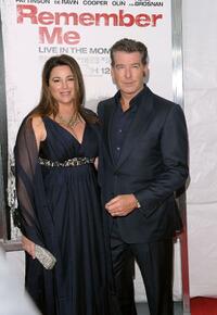 Keely Shaye Smith and Pierce Brosnan at the New York premiere of "Remember Me."