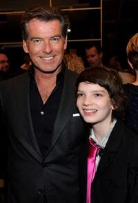 Pierce Brosnan and Kodi Smit-McPhee at the after party of the California premiere of "The Greatest."
