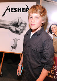 Devin Brochu at the Australians In  screening of "Hesher" and "I Love Sarah Jane" in California.