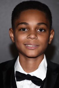 Paul-Mikel Williams at the premiere of "The 15:17 To Paris" in Burbank, California.
