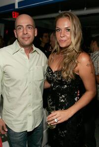 Bob Yari and Agnes Bruckner at the after party of "Haven."