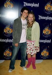Ricky Ullman and Amy Bruckner at the "Gold Carpet" during the Disneyland 50th Anniversary Celebration.