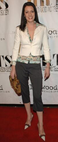 Paget Brewster at the JHRTS "Young Hollywood" Holiday Party.