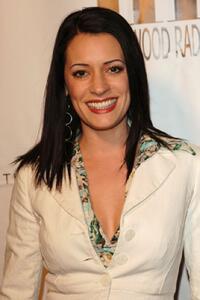 Paget Brewster at the JHRTS "Young Hollywood" Holiday Party.