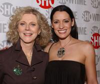 Blythe Danner and Paget Brewster at the premiere of "Huff."