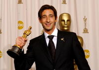 Adrien Brody at the 75th Annual Academy Awards in Hollywood, California.
