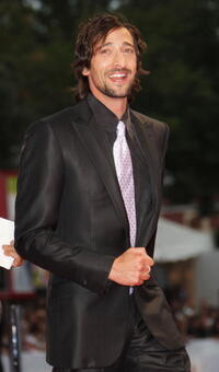 "The Darjeeling Limited" star Adrien Brody at the premiere during the 64th Venice Film Festival.