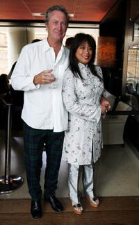 Bryan Brown and Jane Barnes at the launch of the Jimmy Barnes biography.